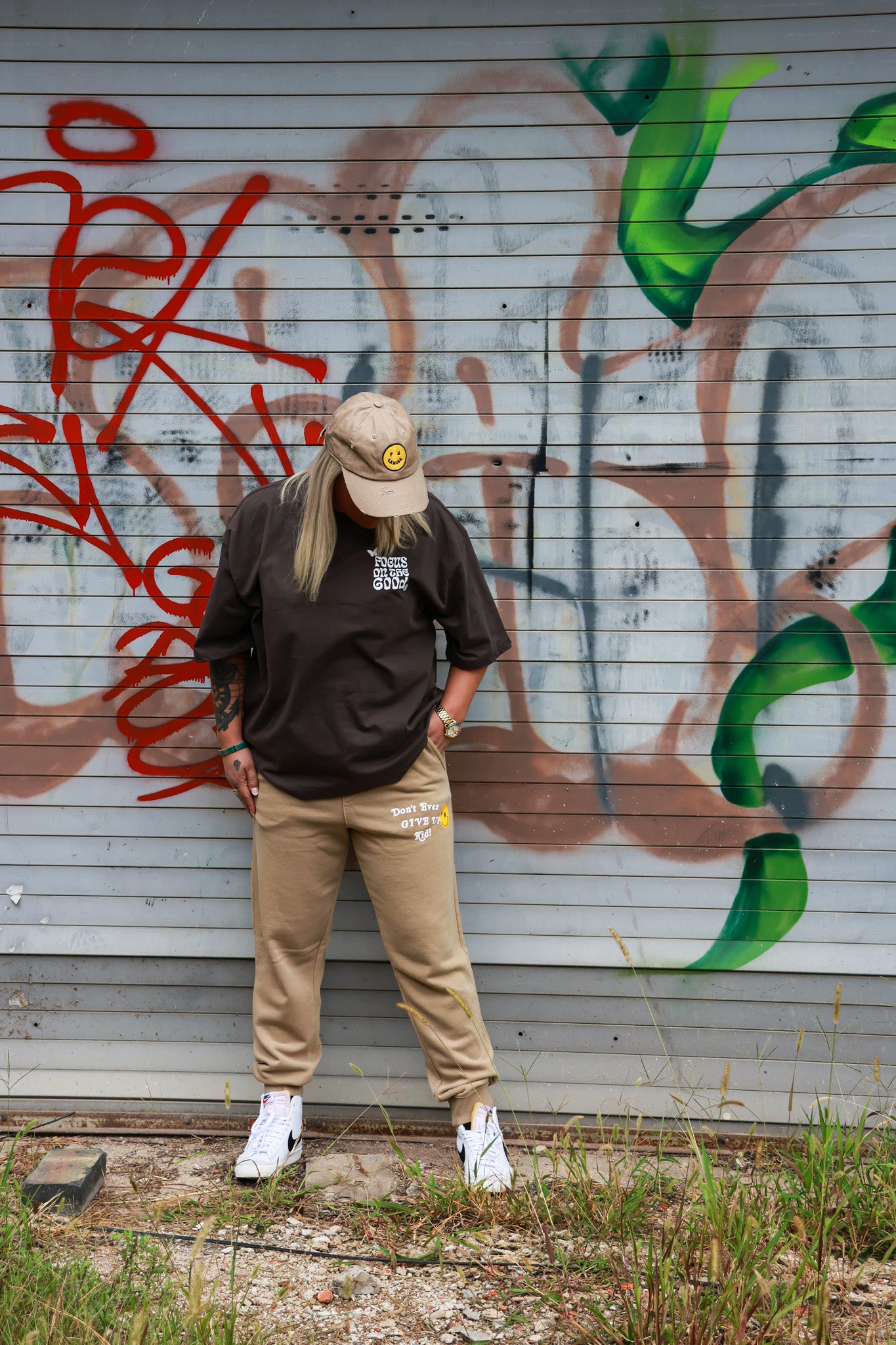 "Don't Ever Give Up Kid" Jogger Sweatpants