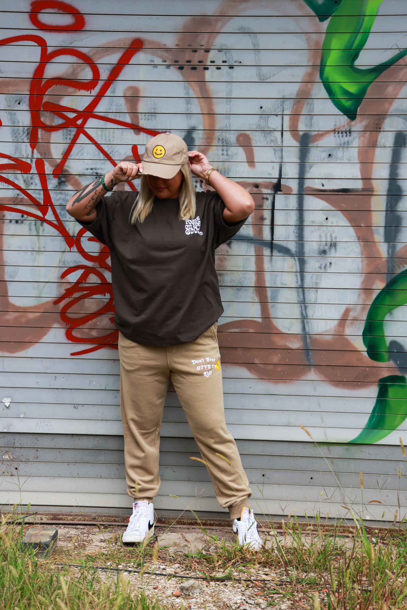 F U Cancer Dad Cap Tan