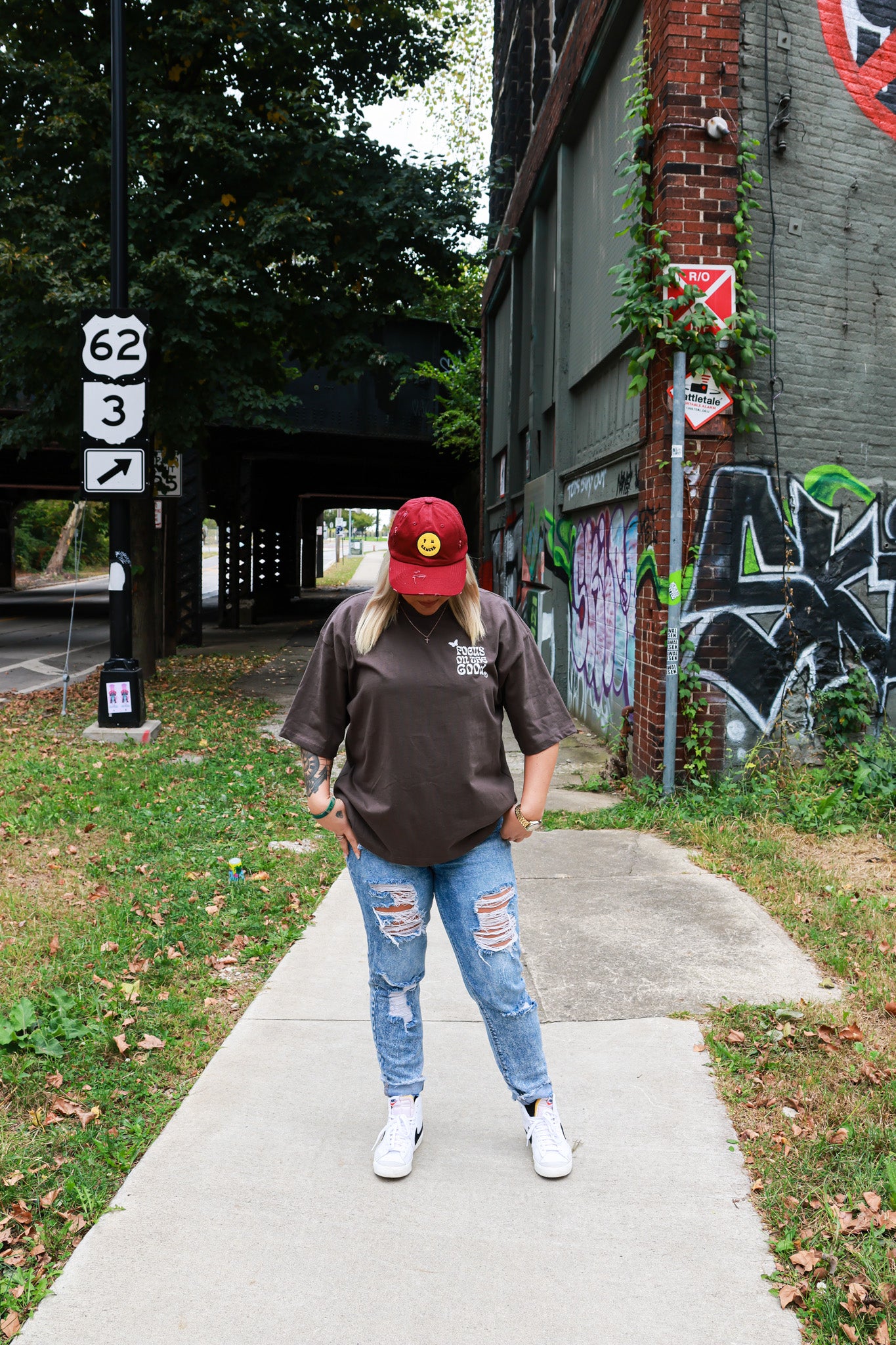 F U Cancer Dad Cap Maroon