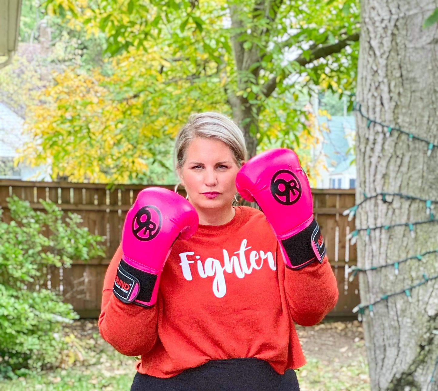 "Fighter" Cropped Sweatshirt