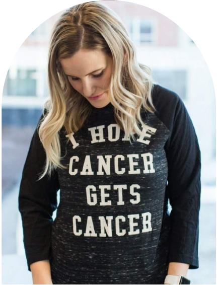 "I Hope Cancer Gets Cancer" 3/4 sleeve raglan Tee