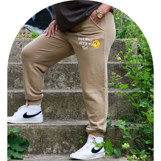 "Don't Ever Give Up Kid" Jogger Sweatpants